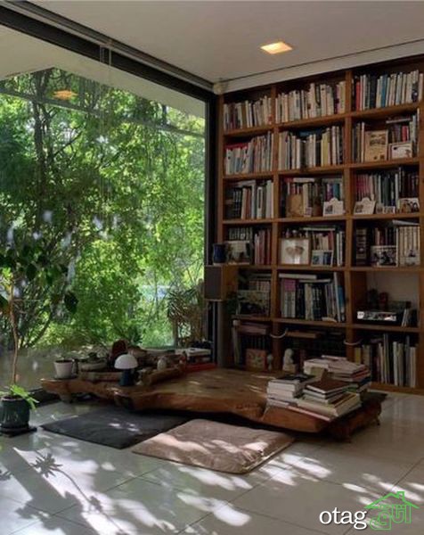 با دکوراسیون مناسب می توان یک کتابخانه در منزل خود ایجاد کرد