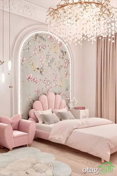 ایده های کاربردی برای طراحی و دکوراسیون اتاق خواب های صورتی