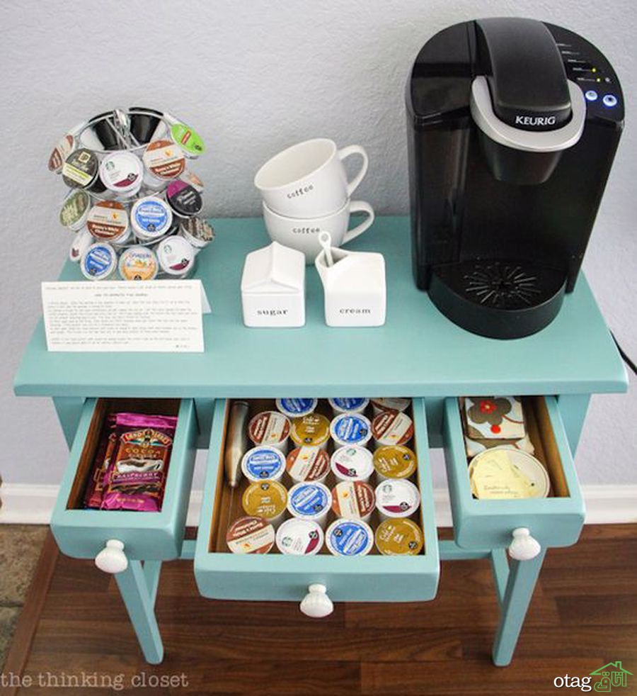 دکوراسیون دنج در خانه برای نوشیدن قهوه و چای