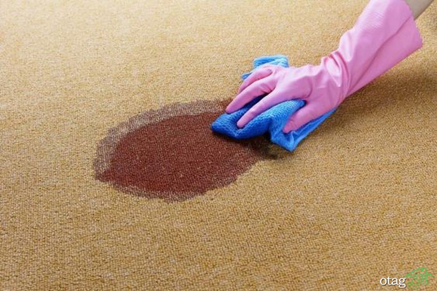 بهترین روش برای پاک کردن چسب از روی فرش