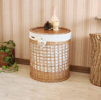 خرید اینترنتی 39 مدل سبد رخت حصیری و پلاستیکی  [ با قیمت ارزان ]
