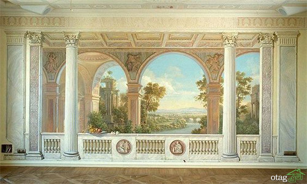 استفاده از نقاشی‌های رومی در طراحی داخلی