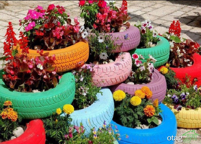 ایده طراحی باغچه و فضای سبز در ساختمان مسکونی