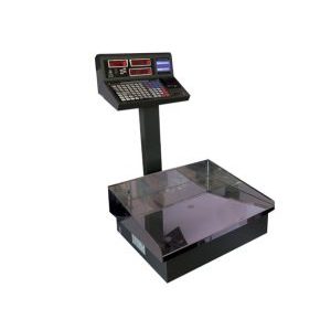 ترازو دیجیتال فروشگاهی گروه صنعتی اعتماد با نمایشگر و پرینتر فاکتور
