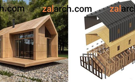 آموزش ساخت ویلا با چوب