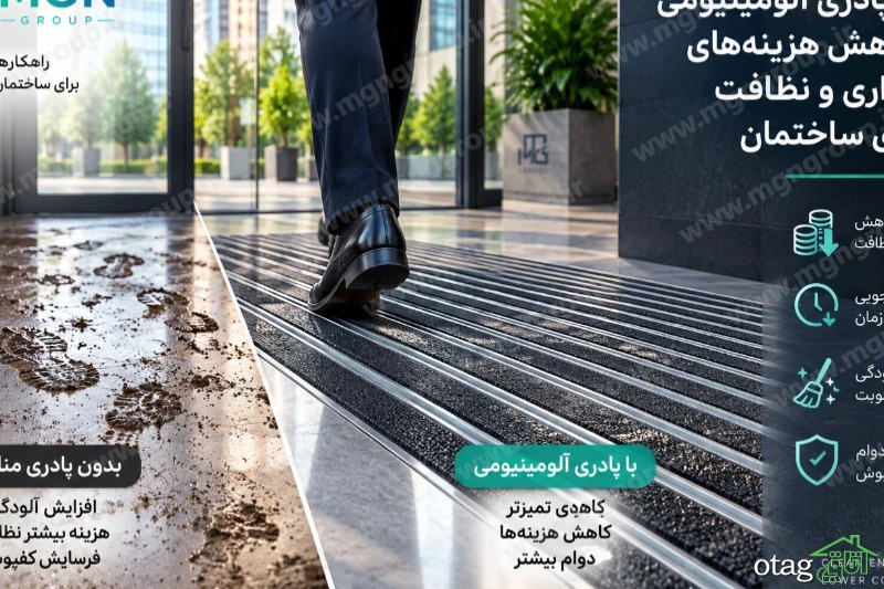 نقش پادری آلومینیومی در کاهش هزینههای نگهداری و نظافت ورودی ساختمان نقش پادری آلومینیومی در کاهش هزینههای نگهداری و نظافت ورودی ساختمان