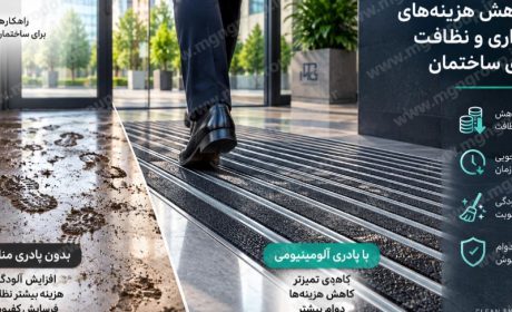 نقش پادری آلومینیومی در کاهش هزینه‌های نگهداری و نظافت ورودی ساختمان
