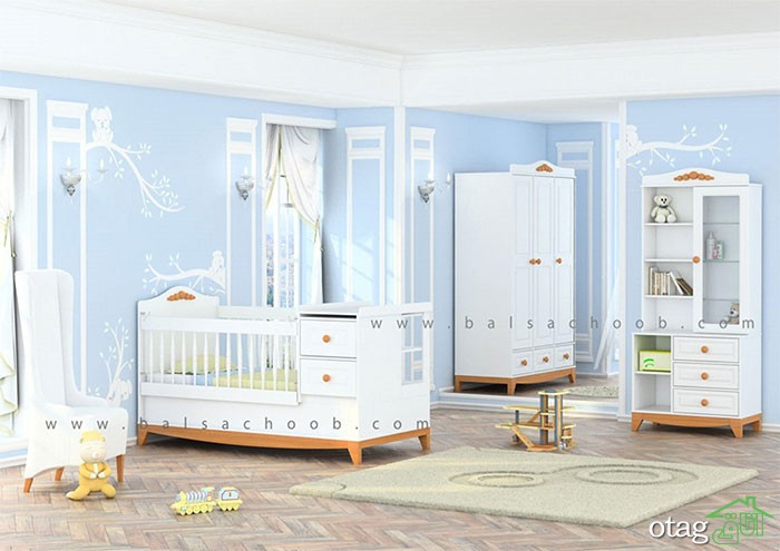 30 مدل پرفروش سرویس خواب نوزاد و کودک، تخت و کمد