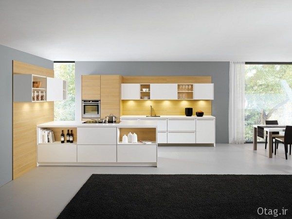عکس و طراحی کابینت آشپزخانه مدرن در رنگ های مختلف