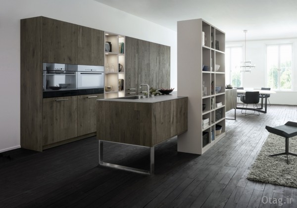 عکس و طراحی کابینت آشپزخانه مدرن در رنگ های مختلف