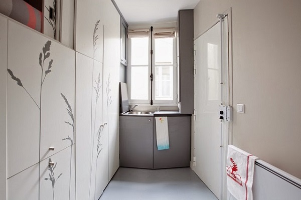 آشنایی با دکوراسیون آپارتمان بسیار کوچک 8 متری در شهر پاریس آشنایی با دکوراسیون آپارتمان بسیار کوچک 8 متری در شهر پاریس