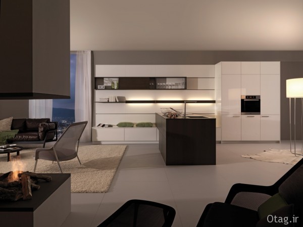 عکس و طراحی کابینت آشپزخانه مدرن در رنگ های مختلف