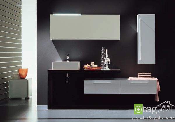 مدل کابینت حمام و سرویس بهداشتی ساخته شده از ام دی اف و چوب مدل کابینت حمام و سرویس بهداشتی ساخته شده از ام دی اف و چوب