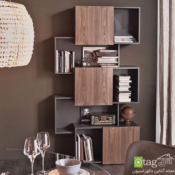 26 مدل قفسه کتاب [ مدرن ] برای اتاق نشیمن و اتاق خواب سال 1400