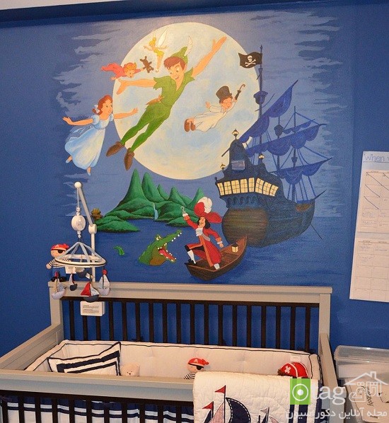 طراحی اتاق کودک با استفاده از شخصیت های کارتونی محبوب