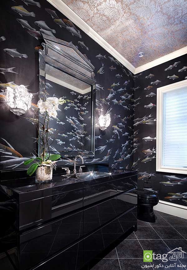 آشنایی با 20 طرح کاشی سیاه حمام با دیزاین فوق العاده شیک