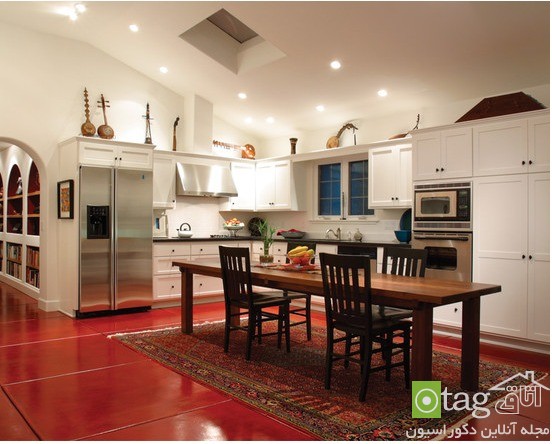 مدل فرش و قالی آشپزخانه در طرح و رنگ های امروزی و آنتیک