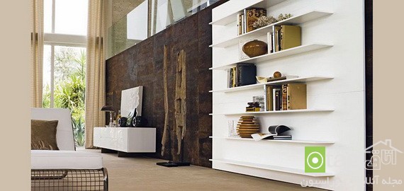 ایده های جدید قفسه و شلف دیواری مناسب اتاق نشیمن منزل ایده های جدید قفسه و شلف دیواری مناسب اتاق نشیمن منزل