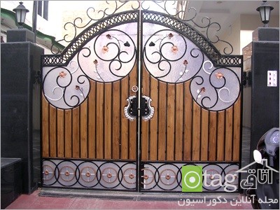 مدل های جدید درب ورودی ساختمان در طرح های فلزی و چوبی مدل های جدید درب ورودی ساختمان در طرح های فلزی و چوبی