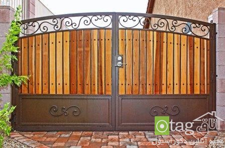 مدل های جدید درب ورودی ساختمان در طرح های فلزی و چوبی مدل های جدید درب ورودی ساختمان در طرح های فلزی و چوبی