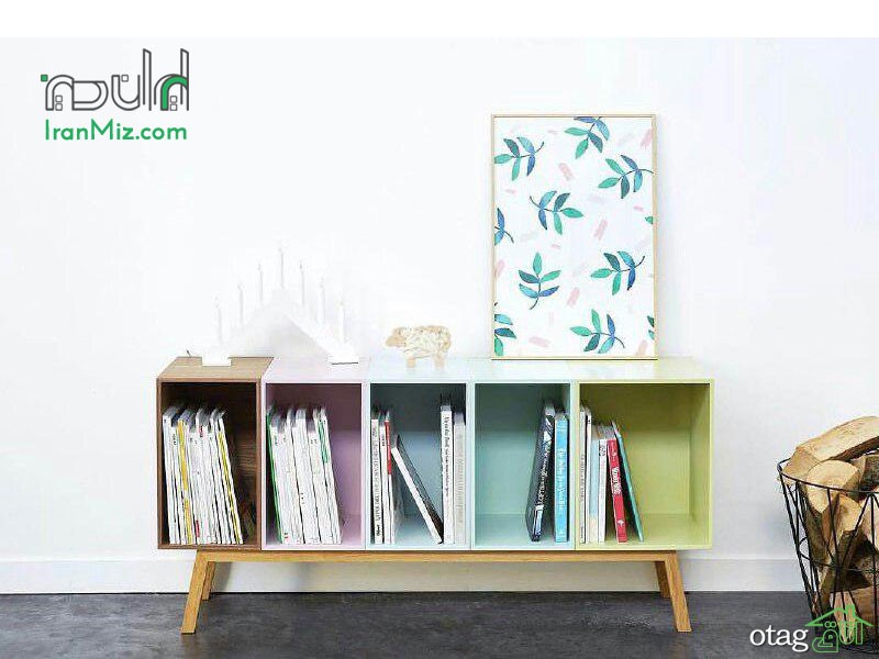 قیمت خرید 52 مدل کتابخانه خانگی [ قفسه کتاب] مدرن و جدید سال 97