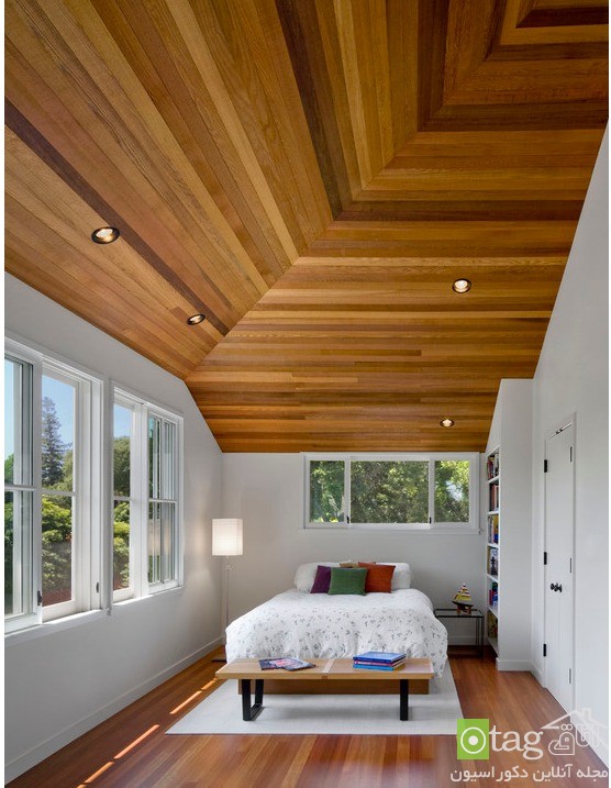 آشنایی با مدل های شیک  و منحصر بفرد پوشش سقف کاذب چوبی