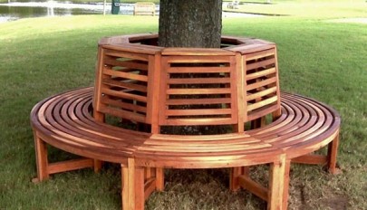 مدل نیمکت درختی مناسب حیاط خانه، باغ خصوصی و پارک های عمومی