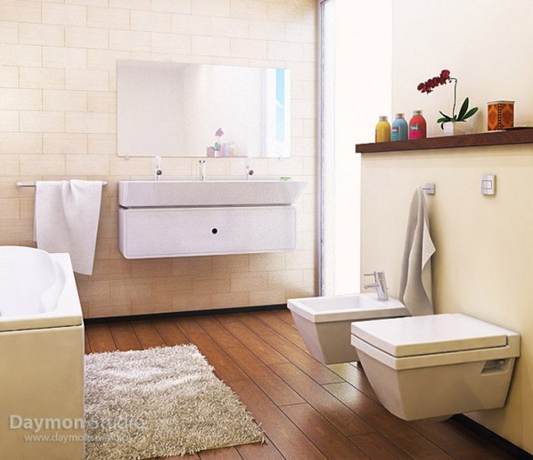  مدل حمام های لوکس و بزرگ با دکوراسیونی رنگارنگ و شاد