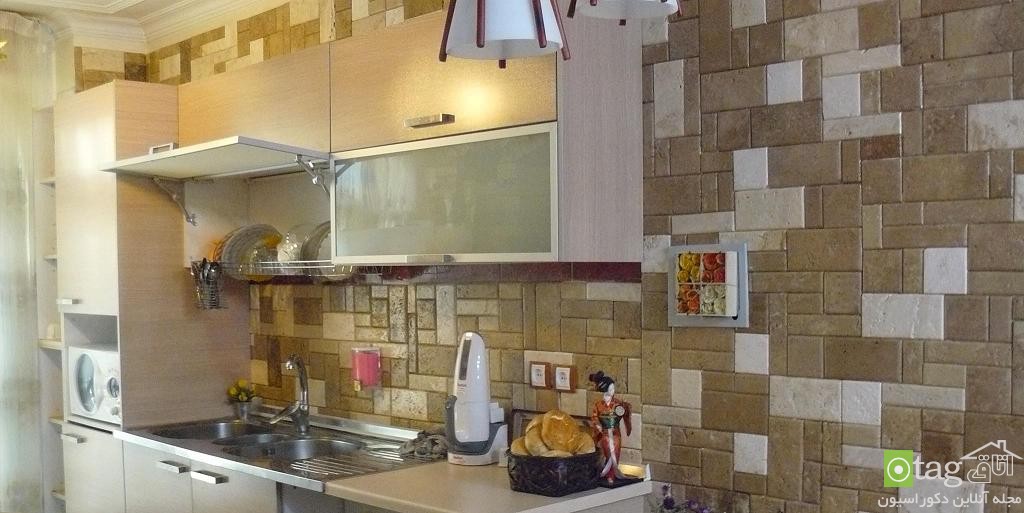 انواع عکس و مدل سنگ آنتیک آشپزخانه مدرن و شیک