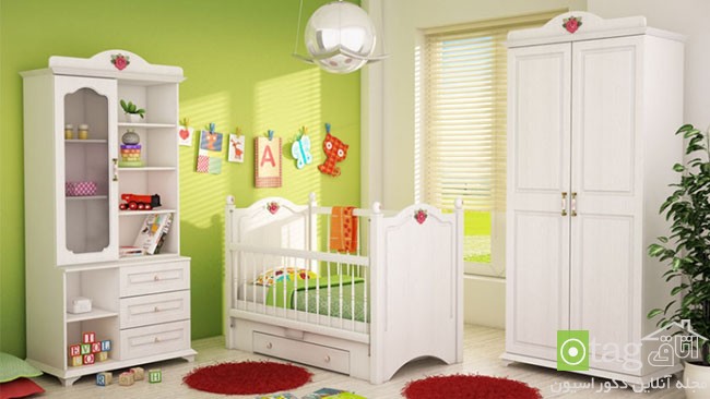 عکس سرویس خواب نوزاد در طرح و رنگ های بسیار شاد و متنوع