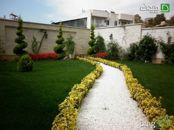 25 مدل تزیین دکوراسیون باغچه حیاط با گل و گیاهان استوایی