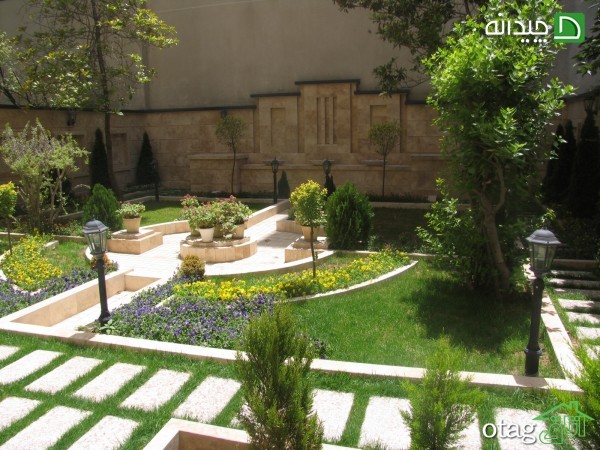 25 مدل تزیین دکوراسیون باغچه حیاط با گل و گیاهان استوایی