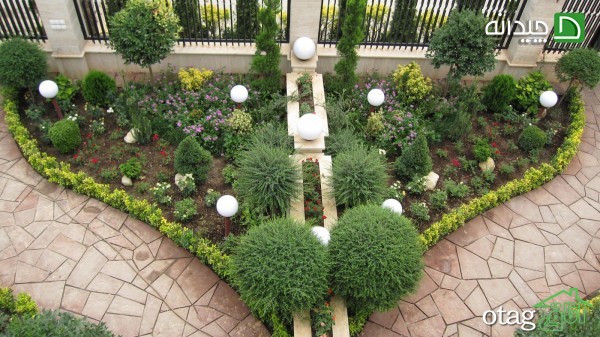 25 مدل تزیین دکوراسیون باغچه حیاط با گل و گیاهان استوایی
