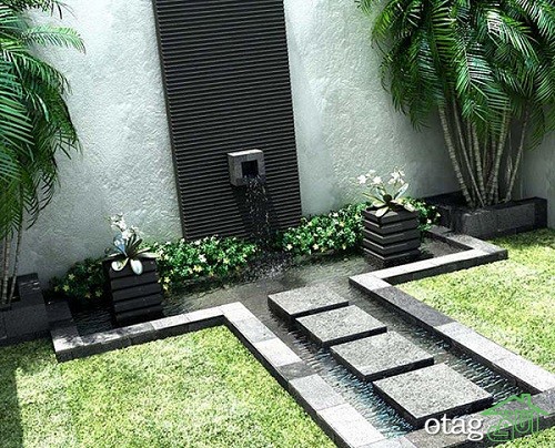 25 مدل تزیین دکوراسیون باغچه حیاط با گل و گیاهان استوایی