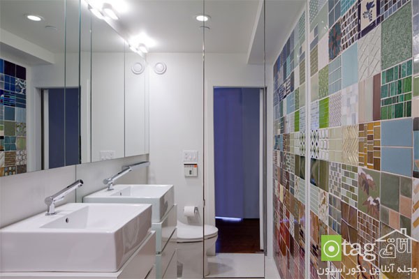 ایده های جدید برای تزئین دیوار حمام و سرویس بهداشتی