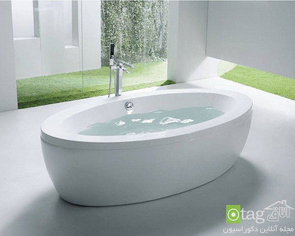 جدیدترین و زیباترین ایده های طراحی وان حمام کوچک و بزرگ