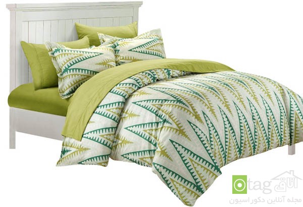 مدل های جدید روتختی سبز رنگ مناسب تخت خواب های دونفره