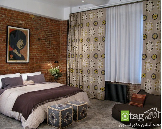 نمونه تصاویر زیبا از جدیدترین مدل پرده اتاق خواب