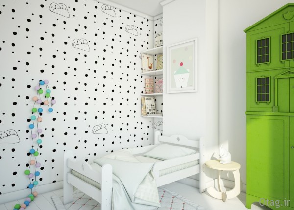 25 مدل تزیین دیوار اتاق کودک [1400] طراحی و نقاشی اتاق کودک مدرن