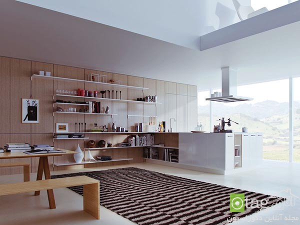 36 مدل کابینت سفید و چوبی آشپزخانه مدرن [در سال جدید]