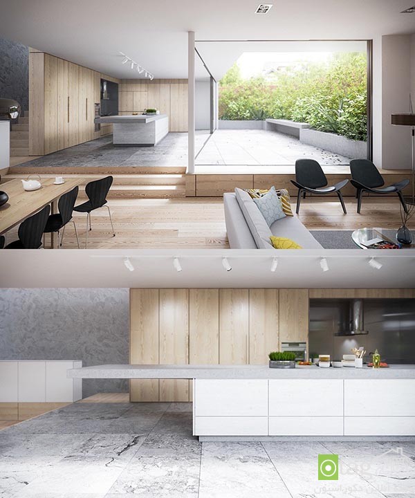 36 مدل کابینت سفید و چوبی آشپزخانه مدرن [در سال جدید]
