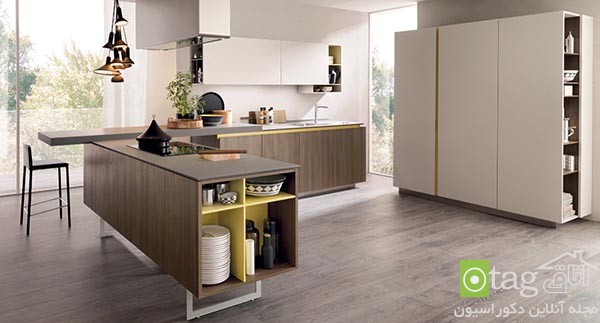 36 مدل کابینت سفید و چوبی آشپزخانه مدرن [در سال جدید]