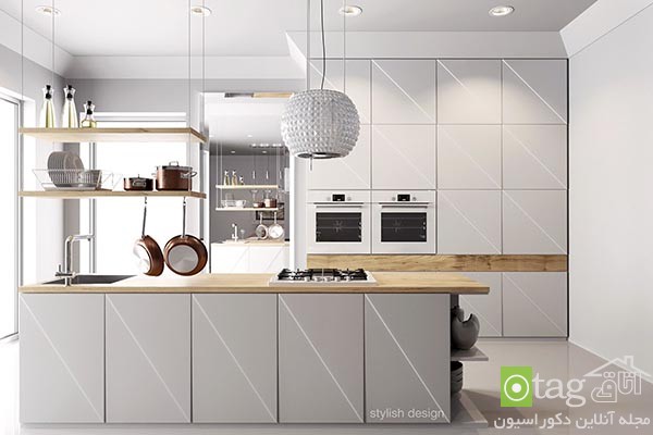 36 مدل کابینت سفید و چوبی آشپزخانه مدرن [در سال جدید]