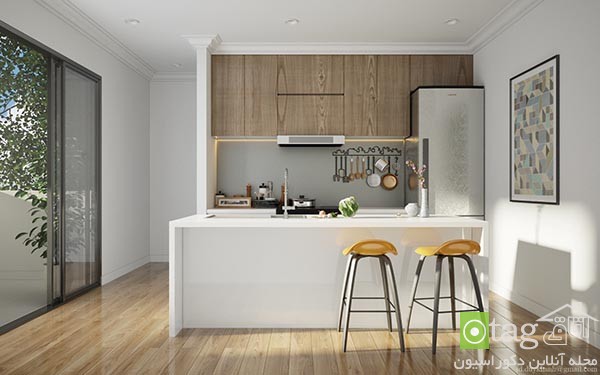 36 مدل کابینت سفید و چوبی آشپزخانه مدرن [در سال جدید]
