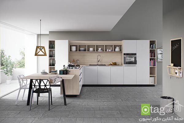 36 مدل کابینت سفید و چوبی آشپزخانه مدرن [در سال جدید]