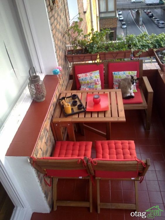 37 مدل تزئین دکوراسیون بالکن کوچک زیبا و شیک [در سال جدید]