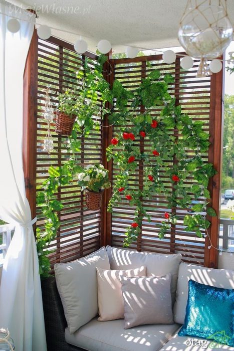 37 مدل تزئین دکوراسیون بالکن کوچک زیبا و شیک [در سال جدید]