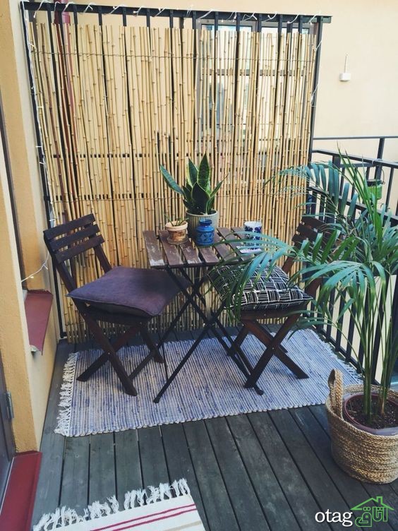 37 مدل تزئین دکوراسیون بالکن کوچک زیبا و شیک [در سال جدید]