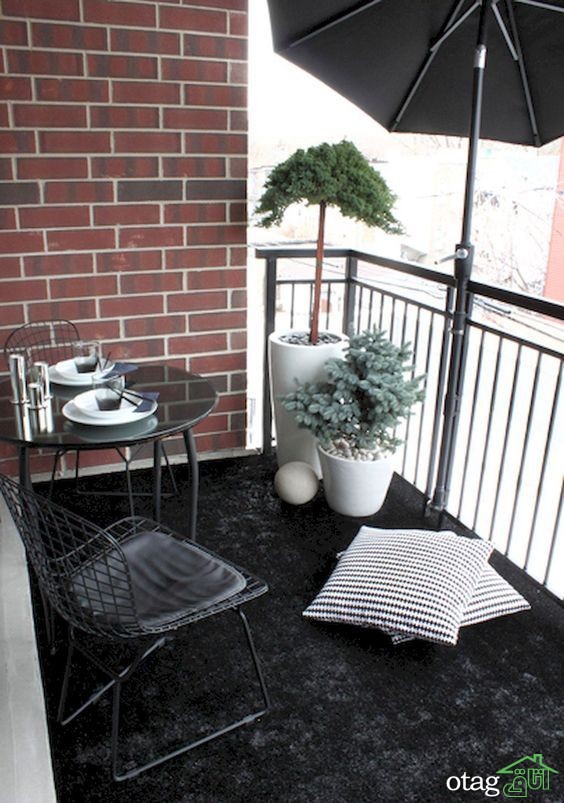 37 مدل تزئین دکوراسیون بالکن کوچک زیبا و شیک [در سال جدید]