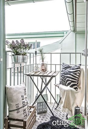37 مدل تزئین دکوراسیون بالکن کوچک زیبا و شیک [در سال جدید]